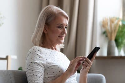Woman Using Mobile Phone