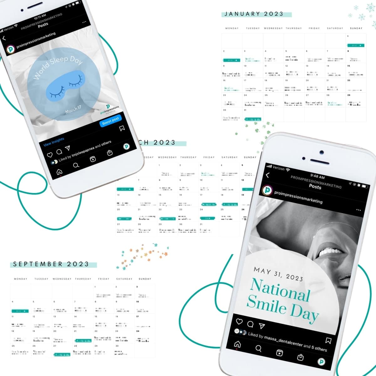 2023 Social Media Calendar for Website