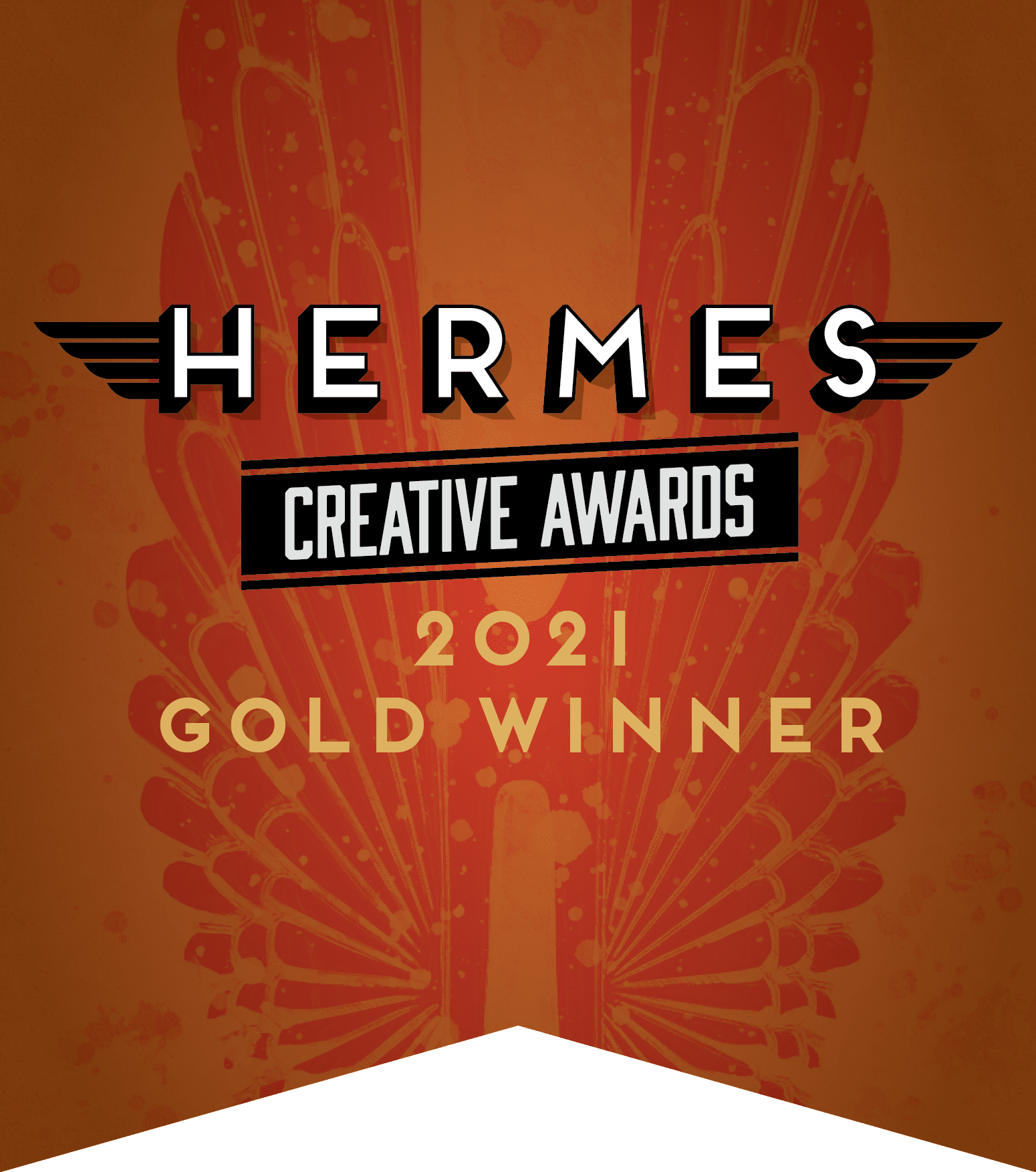2021 Gold Site Hermes Creative Awards 2021 Gold Winner logo - given for dental website design excellence