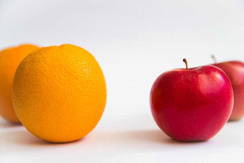 oranges and apples