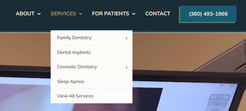 a Patient-Centered Design showing Clear Navigation