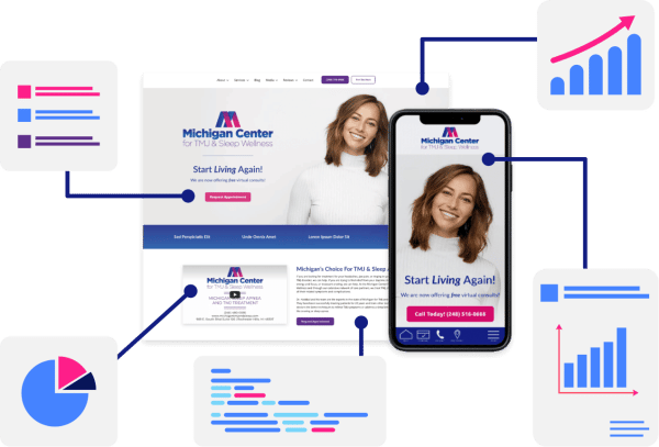 Marketing report infographic