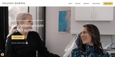 village dental home page website