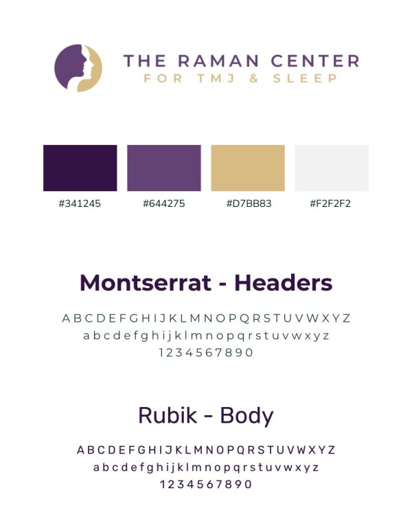 brand and style guide for a dental practice 