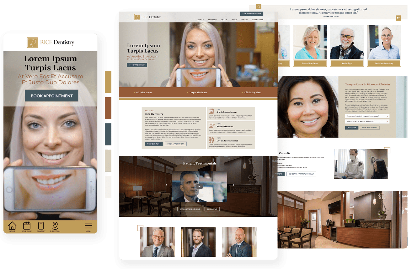 Rice-Dentistry-Redesign-Feature Website Redesign of RICE DENTISTRY with Brand Identity Development and SEO Content Writing