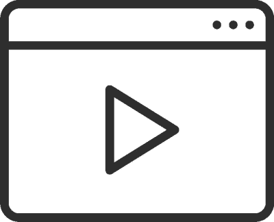 icon of a video player