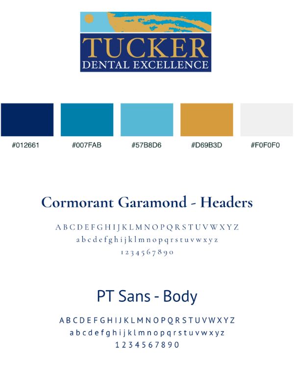 An image illustrating the comprehensive nature of branding, including a practice’s logo, color scheme, messaging, and online presence. It highlights the importance of consistent branding in fostering patient recognition, trust, and credibility through all patient interactions.