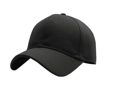 black baseball cap