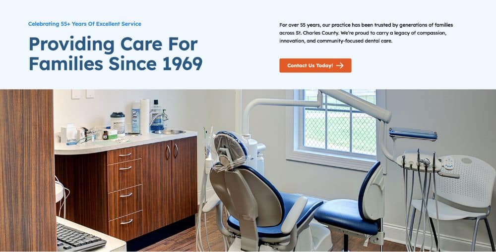 photo of the interior of the office's treatment room.