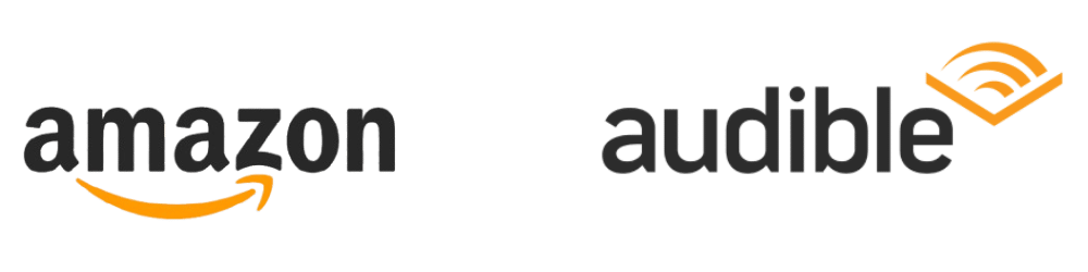 Logos for Amazon and Audible